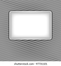 White blank on corduroy background. Vector 10eps