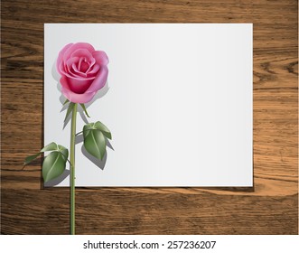 White Blank On Wood Texture Pink Stock Vector (Royalty Free) 257236207 ...