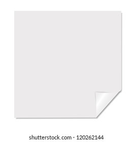 White blank page vector illustration