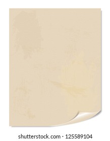 White blank page vector illustration