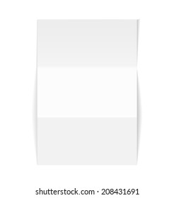 white blank paper card