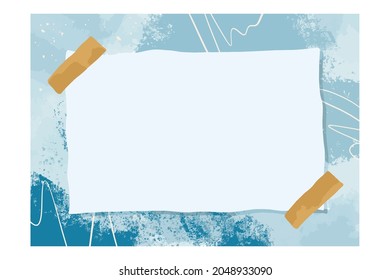 White blank paper on abstract background