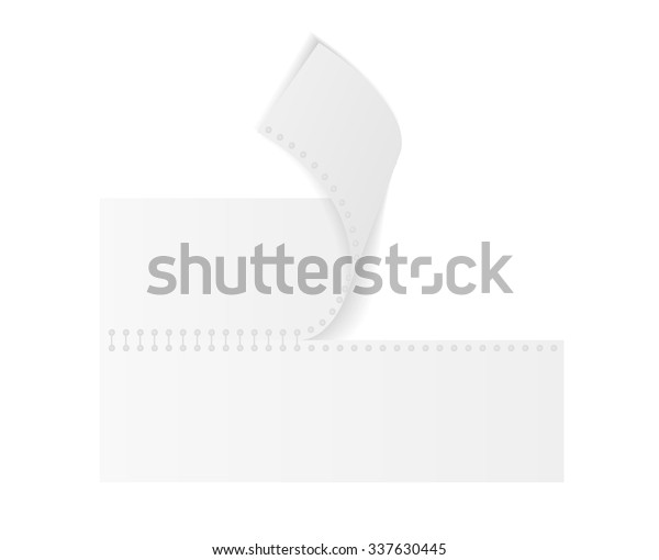 white blank\
paper on white background,\
isolated