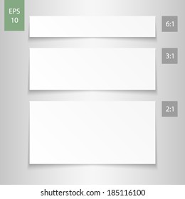 White blank paper with scale 6:1, 3:1, and 2:1. Place your text above it