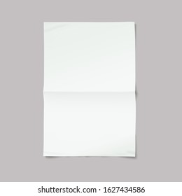 White blank paper sheet mock up.