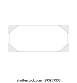 White blank paper, vector illustration