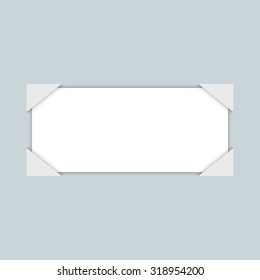 White blank paper, vector illustration