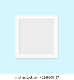 white blank picture frame  for add photo or text design.