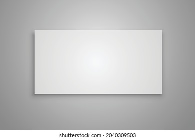 Marco de imagen blanco en blanco, marco de imagen vertical realista. Plantilla de simulación de marco de imagen blanco vacía aislada. Ilustración del vector