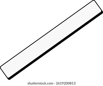 White Blank Rectangle Dialog Speech Bubble