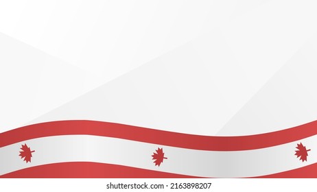 weißer, einfarbiger Hintergrund mit kanadischer Flagge