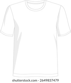 White blank T-shirt wear product outfit for design concept mock up 