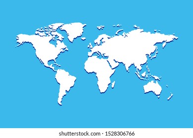 Blank Map of the World Images, Stock Photos & Vectors | Shutterstock