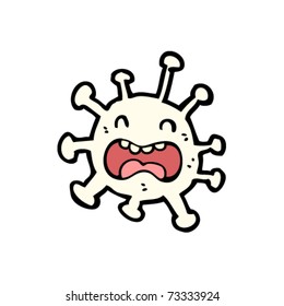 cute cartoon white blood cell