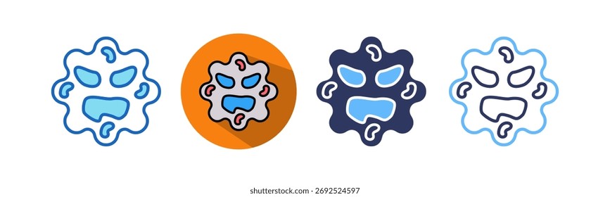 Icono de glóbulos blancos Ilustración vectorial multiestilo