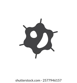 White blood cell icon Simple thin line flat symbol