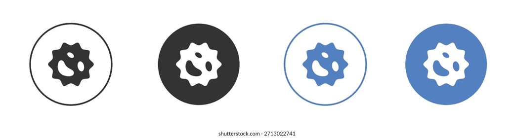 Icono de glóbulos blancos Vector minimalista simple EPS