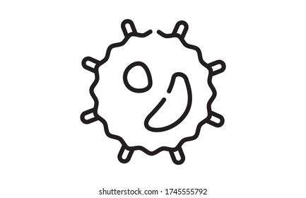 White Blood Cell Icon. Trendy Modern Flat Linear Vector White Blood Cell Icon On White Background From Thin Line Human Body Parts Collection, Editable Outline Stroke Vector Illustration - Vector.