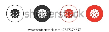 White blood cell icon for ui or ux isolated on white for mobile app, editable