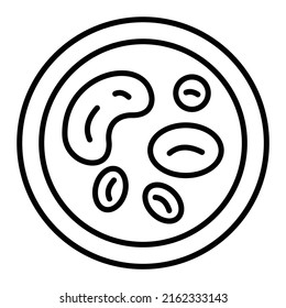 White Blood Cell vector icon. Can be used for printing, mobile and web applications.