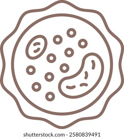 White Blood Cell vector icon. Can be used for printing, mobile and web applications.