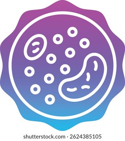 White Blood Cell vector icon. Can be used for printing, mobile and web applications.