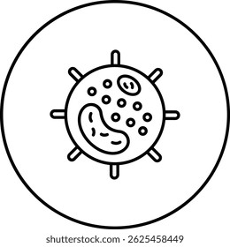 Icono de Vector de glóbulos blancos. Se puede utilizar para aplicaciones de impresión, móviles y de Web.