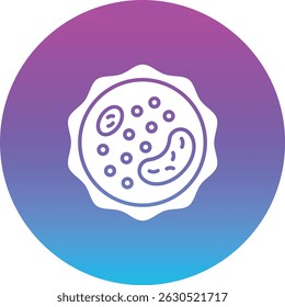 White Blood Cell vector icon. Can be used for printing, mobile and web applications.