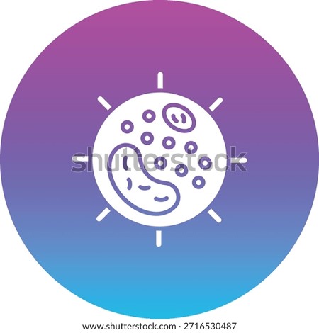 White Blood Cell vector icon. Can be used for printing, mobile and web applications.