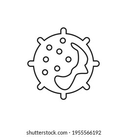 Diseño de iconos de sangre blanca. ilustración vectorial