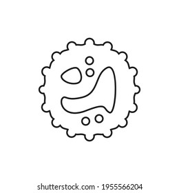 Diseño de iconos de sangre blanca. ilustración vectorial