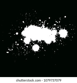 White Blot On Black Background Stock Vector (Royalty Free) 1079737079 ...