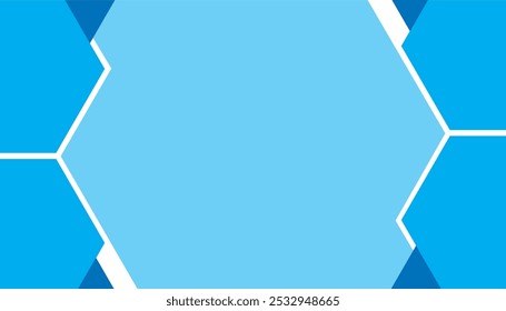 White Blue Abstract Background Banner Design For Presentations and Slides