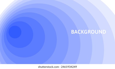 White and blue abstract background with lines and gradient transition, blended rounds, overlay pattern	
