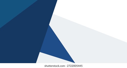 White and blue abstract background. Modern abstract blue and white banner background with geometric shapes. modern eps10