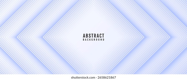 Weiß blau abstrakten Hintergrund Überlappungsschicht auf hellen Raum mit Rhombus Linien Effekt Dekoration. Modernes Design Element Streifen Ausschnitt Stil Konzept für Web, Flyer, Karte oder Broschüre Abdeckung