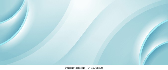 white and blue abstract background with wavy lines texture and  circles. great for banner, presentation, poster, website, cover.