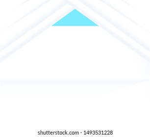 White and blue abstract geometry