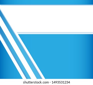 White and blue abstract geometry