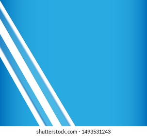 White and blue abstract geometry