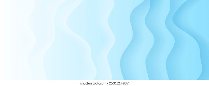 fundo de gradiente ondulado abstrato branco e azul