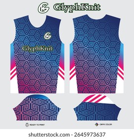 white and blue background pattern for polo jersey shirt mockup template design. sport uniform in front view and back view.
