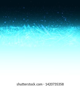 White blue black gradient with abstract soft shape. Vector.