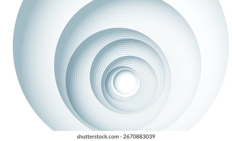 white blue circular abstract background with lines. great for presentation, banner , poster, website