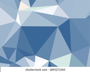 fondo vectorial de gradiente de polígono de color blanco y azul 