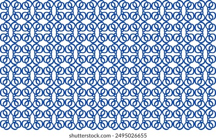 white and blue drawing flower as repeat pattern on blue background, vector, replete pattern image designed for fabric printing