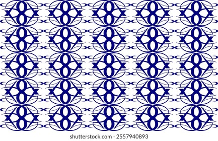 white and blue drawing flower as repeat pattern on blue background, vector, replete pattern image designed for fabric printing, louis vintage, Sakura patter