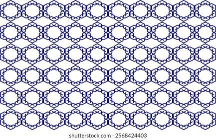 white and blue drawing flower as repeat pattern on blue background, vector, replete pattern image designed for fabric printing, hexagon vintage, Sakura patter