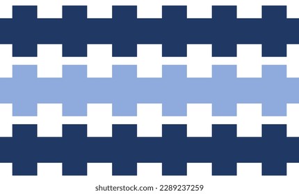 white and blue fence pattern, blue abstract background repeat seamless style, replete image design for fabric printing 