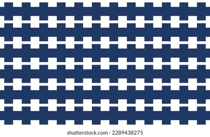 white and blue fence pattern, blue abstract background repeat seamless style, replete image design for fabric printing